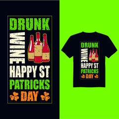 St Patrick's day vintage t-shirt design, St Patrick's day typography design, St Patrick's day vintage vector