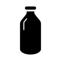 bottle icon template filled with water
