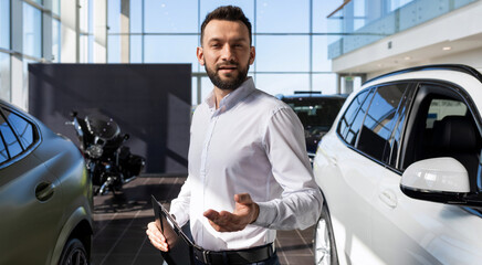 an employee of a car dealership offers to buy a new car on lease