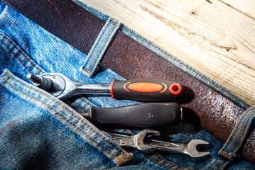 jeans mechanic tools Jean with equipment