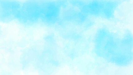 abstract watercolor painting blue sky background