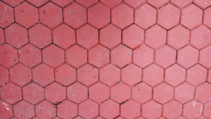 red concrete brick stone arrangement pattern background