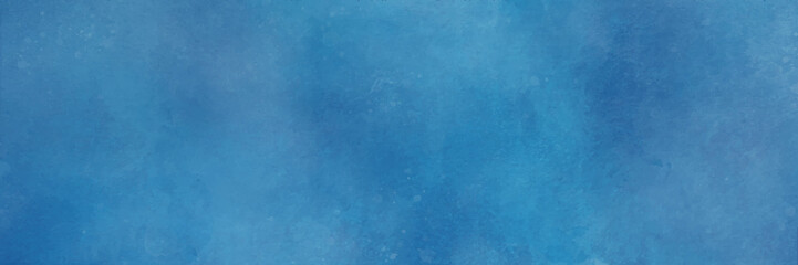 Bright, blue background for design ideas. Abstract space Panorama view. Textured backdrop.