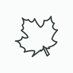 Leaf, plant, tree, green icon vector symbol 