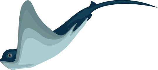 vector eagle ray fish illustration © Save Jungle