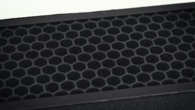Modern carbon air filter. Replacement filter for air purification systems