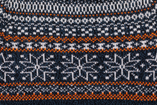 Nordic style sweater detail