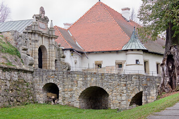 Fototapeta premium Old Polish Castle in Nowy Visnich