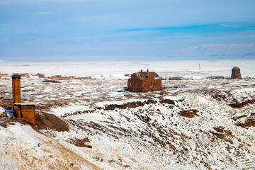 Ani Ruins, Ani is a ruined and uninhabited medieval Armenian city-site situated in the Turkish province of Kars	