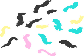 Grunge ink hand drawn brush