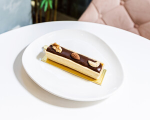 food, plate, white, dessert, fork, yellow, cake, fruit, cream, dish, meal, sweet, egg, healthy, red, diet, easter, restaurant, soup, delicious, knife, isolated, green, gourmet, breakfast