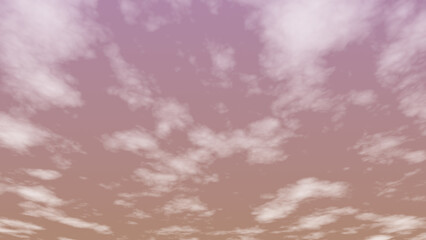 Obraz premium リアリスティックな雲と夕焼け空