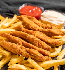 food, chicken, fried, meat, meal, dinner, dish, plate, snack, sauce, lunch, delicious, appetizer, cooked, white, wings, crispy, fish, grilled, healthy, tasty, shrimp, fresh, chicken, fast food