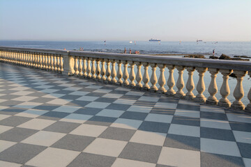 The Terrazza Mascagni is one of the most elegant and evocative places in Livorno and is located on the seafront on the edge of Viale Italia - obrazy, fototapety, plakaty