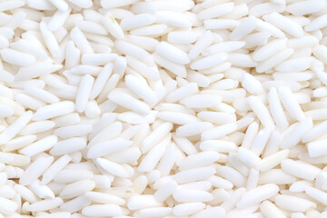 close-up basmati rice grain background, healthy food