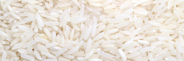 Fototapeta na wymiar close-up basmati rice grain background, healthy food