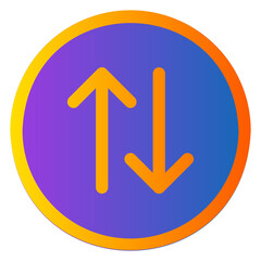 up down gradient icon