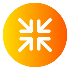 Obraz premium minimize gradient icon