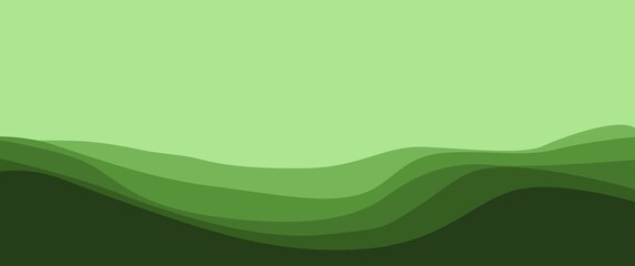 Wavy mountain landscape vector illustration can be used for background, backdrop, game asset, illustration.