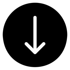 down arrow glyph icon