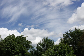blue sky with white clouds clouds