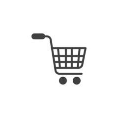 Shopping cart vector icon