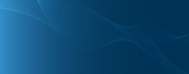 Blue line curve technology abstract technology innovation concept vector background and glowing light