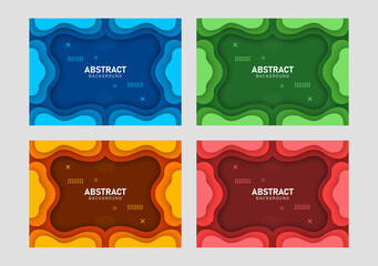 Colorful liquid and geometric background with fluid gradient shapes