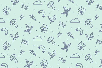 Cute seamless abstract pattern background