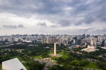 Fototapeta premium Aerial View of Sao Paulo city, Brazil