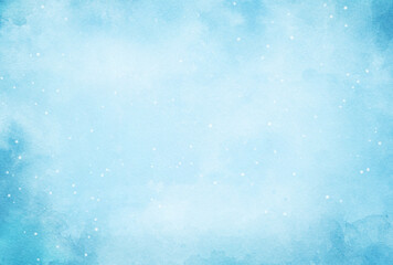 Obraz premium 背景素材_水彩テクスチャ_水色