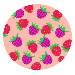 Stickers of berries and fruits various minimal design fruit tags for sweet drinks or ice cream collection of vegan simple icons Vector set of fresh Fruits, group of cut out cartoon fruits and berries.