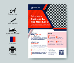 Corporate multipurpose Colorful business flyer design template