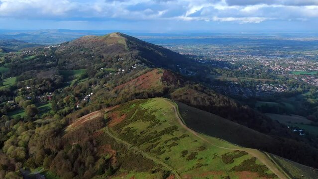 The Malvern Hills, Malvern Hills Area of Outstanding Natural Beauty, Herefordshire and Worcestershire, England, United Kingdom