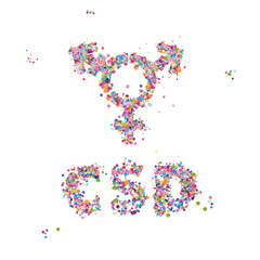 CSD Christopher Street Day colorful Poster Symbol