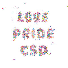 CSD Christopher Street Day colorful Poster icon