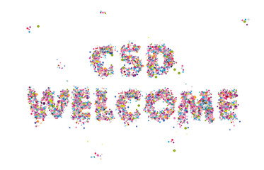 CSD Christopher Street Day colorful Poster icon