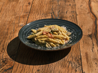 traditional delicious penne Italian pasta