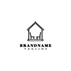 gazebo logo icon design vector creative illustration