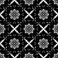 seamless black and white pattern