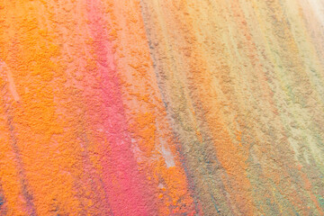 Abstract colorful Happy Holi background. Indian Holi festival of colours. Colorful powder explosion.