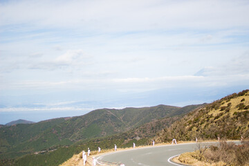 標高の高い道路