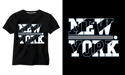 NEW YORK minimalist typography t-shirt design