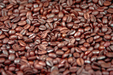 Freshly roasted coffee, not ground.