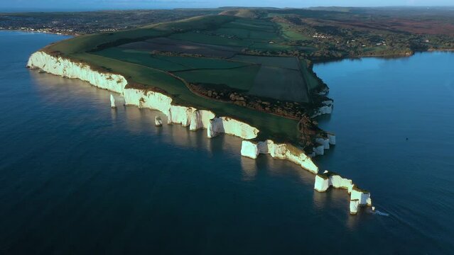 Old Harry Rocks, The Foreland or Handfast Point, Studland, Isle of Purbeck, Dorset, England, United Kingdom, Europe