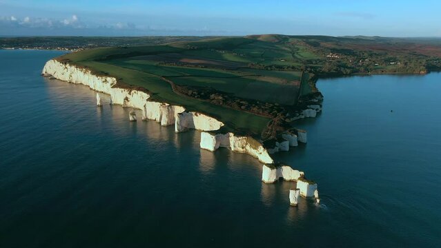 Old Harry Rocks, The Foreland or Handfast Point, Studland, Isle of Purbeck, Dorset, England, United Kingdom, Europe