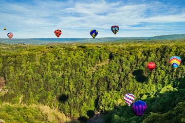 Hot Air Balloons Over Letchworth State Park