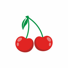 cherry icon design template illustration vector