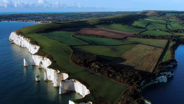Old Harry Rocks, The Foreland or Handfast Point, Studland, Isle of Purbeck, Dorset, England, United Kingdom, Europe