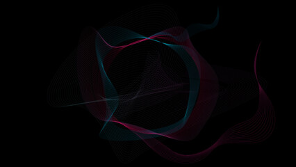 dark abstract background; abstract wallpaper with waves; dynamic waves and lines; 4k background with abstraction;	